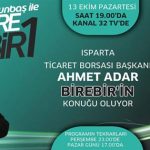 Başkanımız Ahmet Adar, Birebir Programının Konuğu Oldu