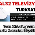 Tarım Aktüel Pogramını Artık Bu Frekanstan İzleyebilirsiniz