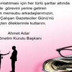 10 Ocak Çalışan Gazeteciler Günü