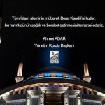 Kandil Kutlama Mesajı