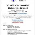 Kosgeb Kobi Destekleri Bilgilendirme Semineri