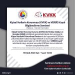 Kişisel Verilerin Korunması (KVKK) ve VERBİS Kaydı Bilgilendirme Webinarı
