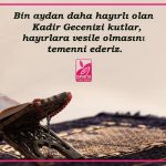 Kadir Geceniz Kutlu Olsun