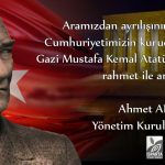 10 Kasım ATATÜRK’ü Anma Mesajı