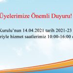 Mesai Saatlerinde Değişiklik