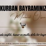 Kurban Bayramı Tebrik Mesajı