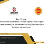 Isparta Elması Coğrafi İşaretli
